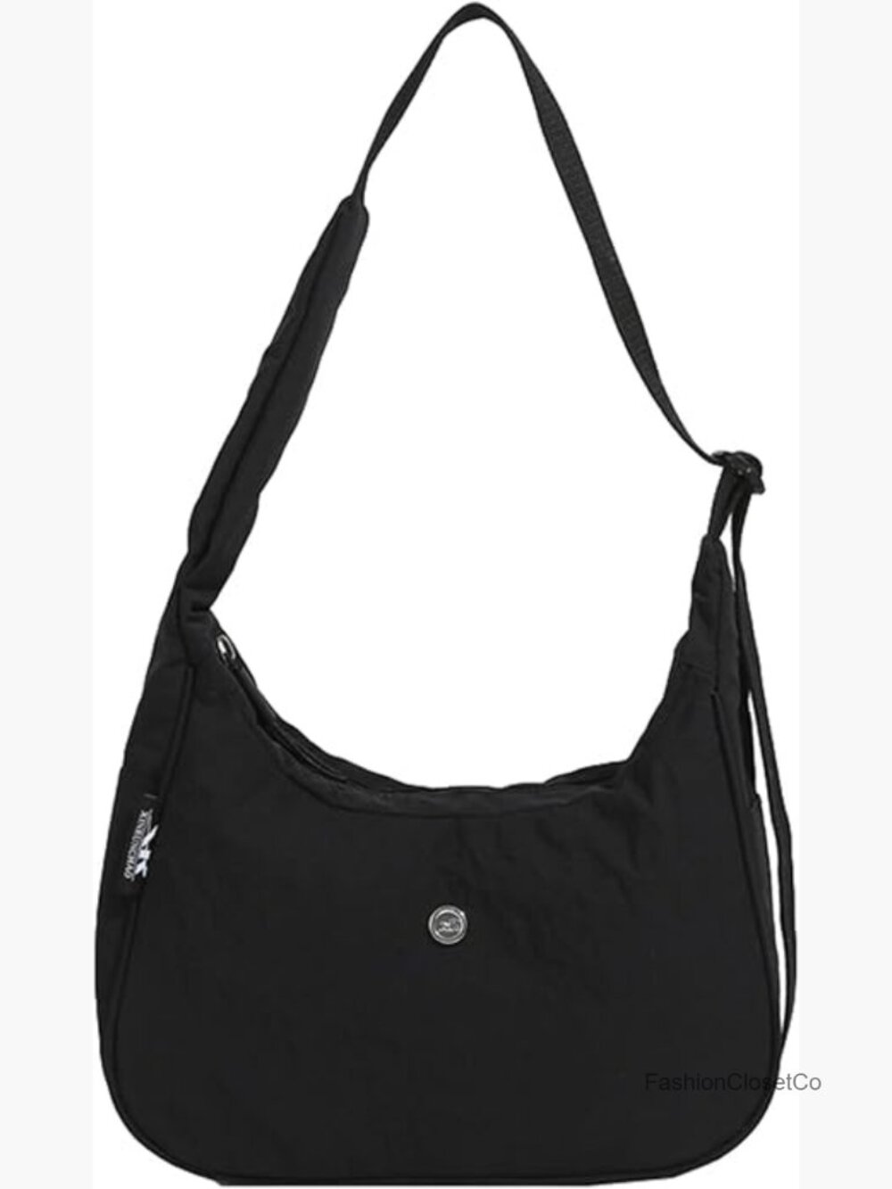 Waterproof Nylon Crossbody Bag Crescent Tote Shoulder Purse